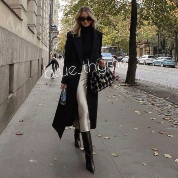 Zara WOMANS Menswear Button Coat - Picture 2 of 9